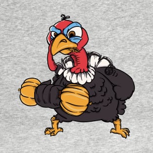 Thanksgiving Turkey Bodybuilder Gift Tshirt T-Shirt